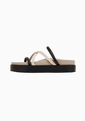 Sandal | Black/Taupe