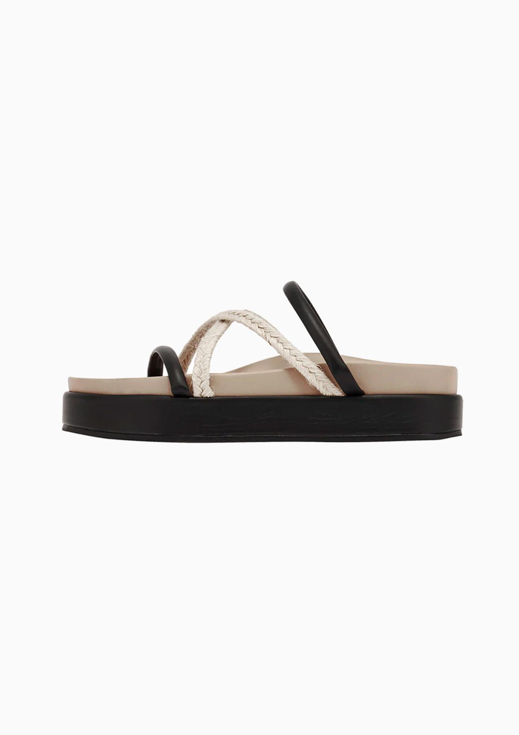 Sandal | Black/Taupe