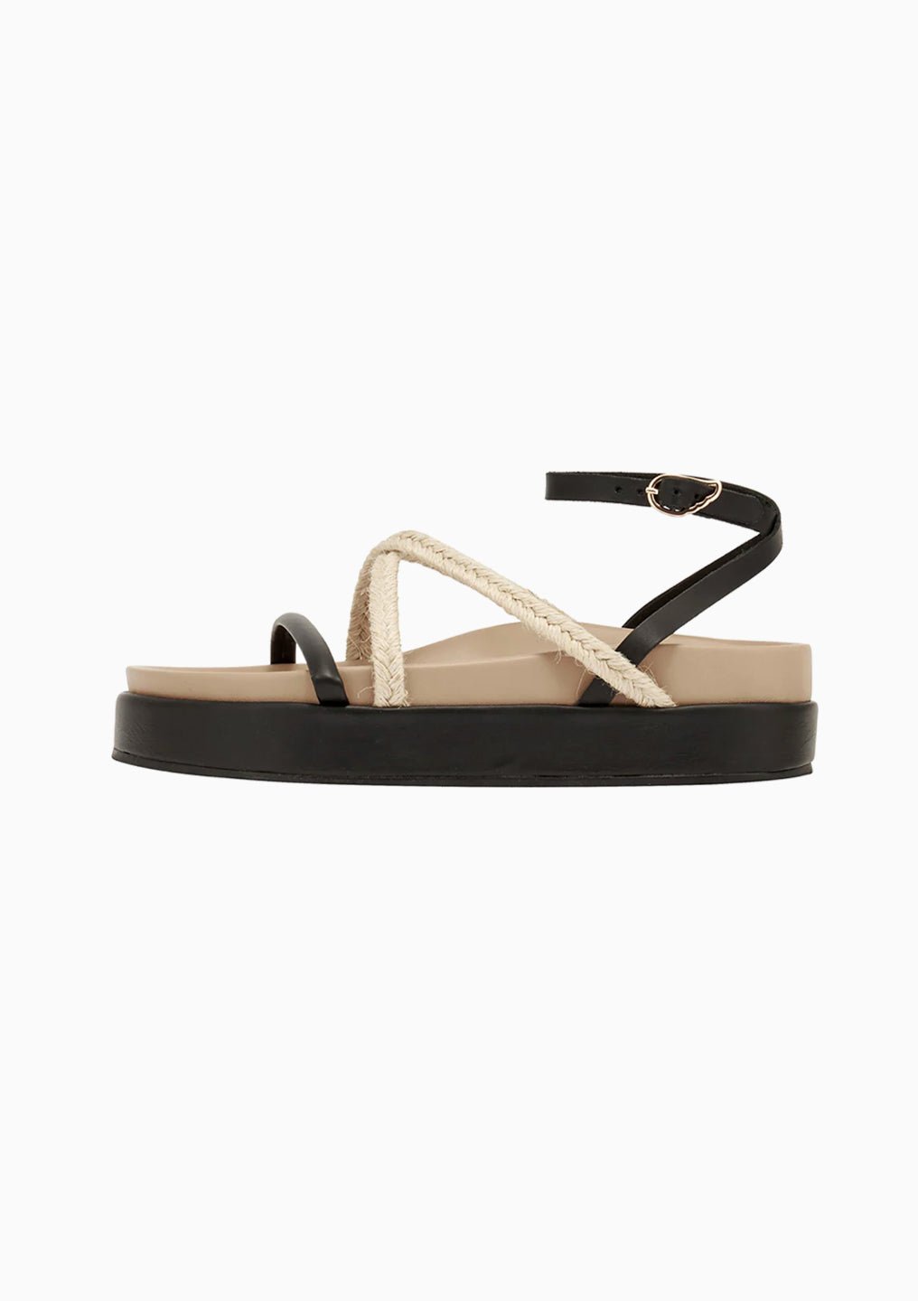 Sandal | Black/Taupe