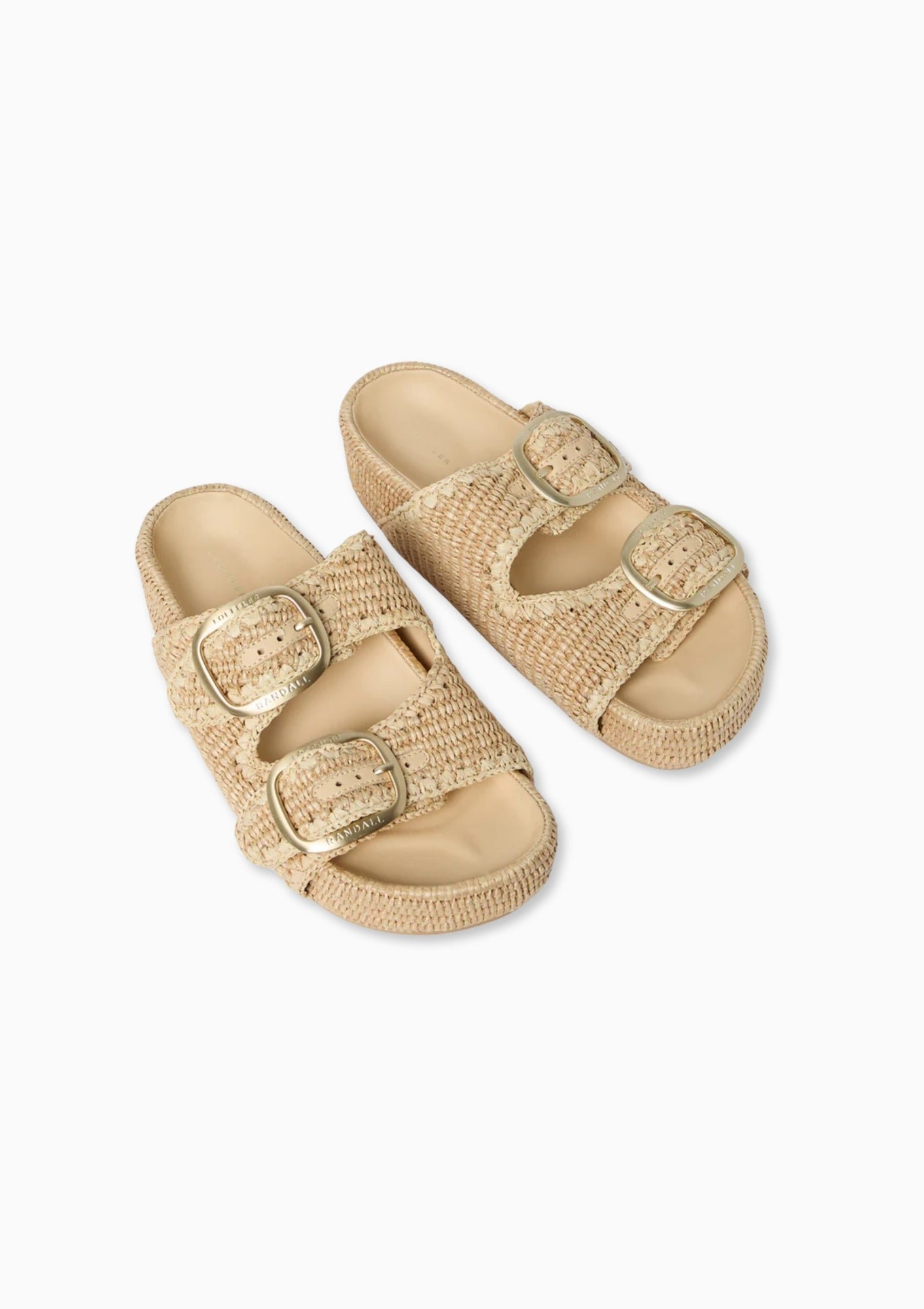 Straw Footbed Sandal | Natural - Image 4