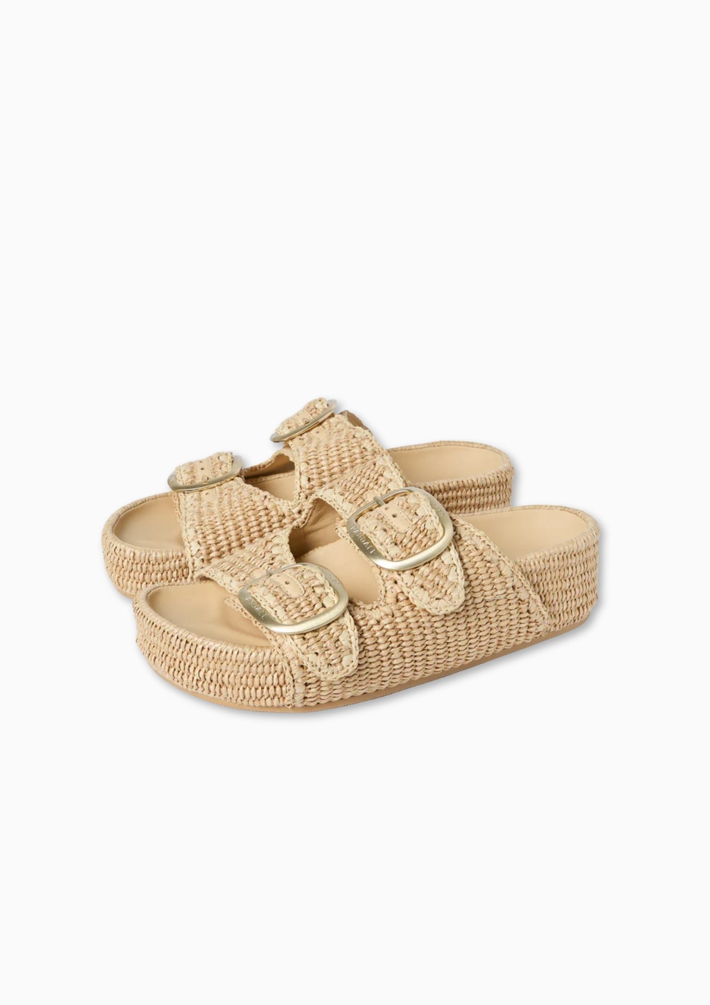 Straw Footbed Sandal | Natural - Image 3